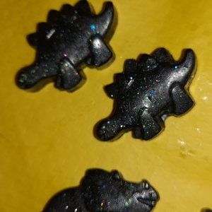 charcoal sparkle travel dino-soap